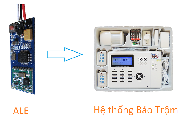 Kết nối hệ thống báo trộm ALE, nhà thông minh acis smarthome tại Thái Bình