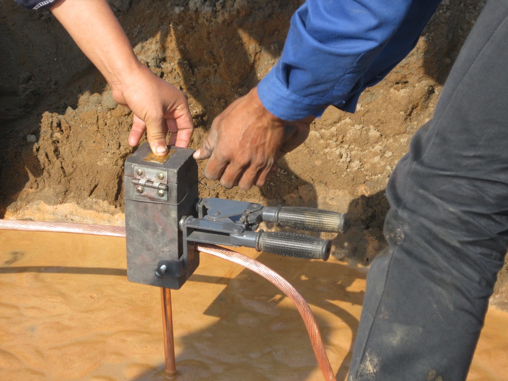 thi công hệ thống tiếp địa bảo vệ chống sét tại Thái Bình